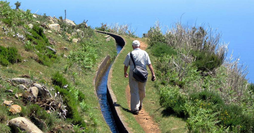 Levadas offer access to remote areas of Madeira Island, Portugal