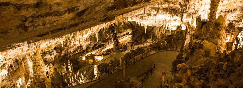 The live nativity scene at the Postojna cave in Slovenia