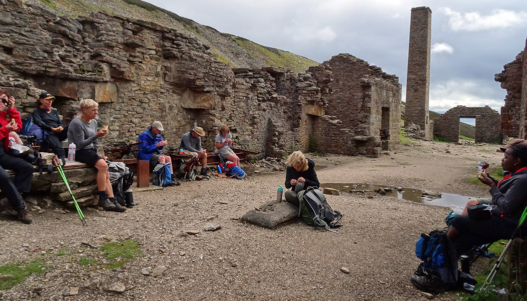Break in English ruins on a Sherpa Expeditions Coast to Coast walk