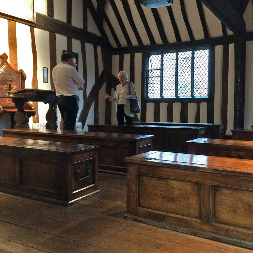 Shakespeare's classroom in Stratford Upon Avon - Walkers' Britain walking holidays UK