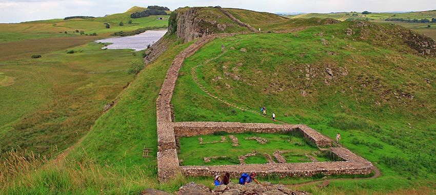walking hadrian's wall path with Sherpa Expeditions
