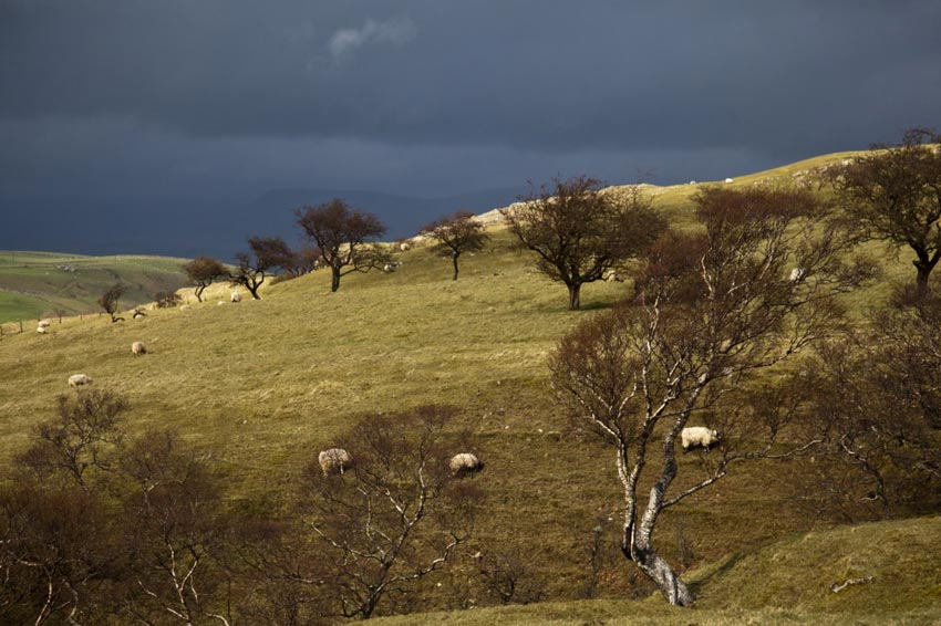 Waving goodbye to the storm on Coast to Coast Walk