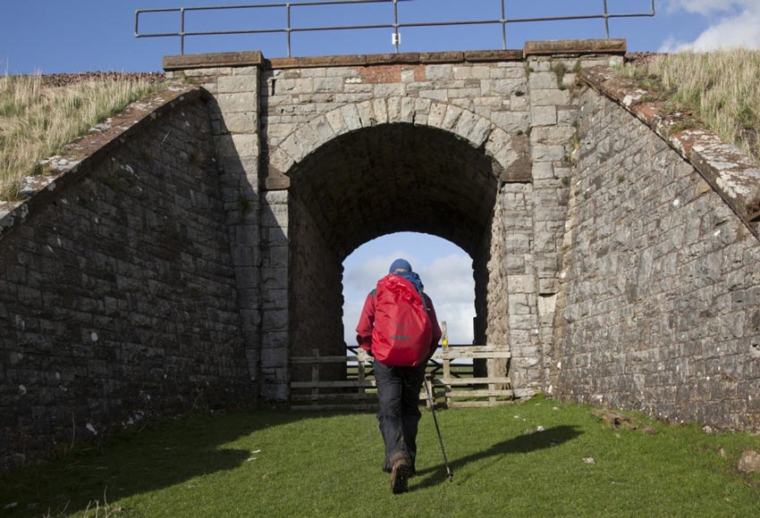 Crossing the final fields on Coast to Coast Walk