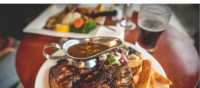 Enjoy a massive steak at the Hair of the Dog Inn | Tim Charody
