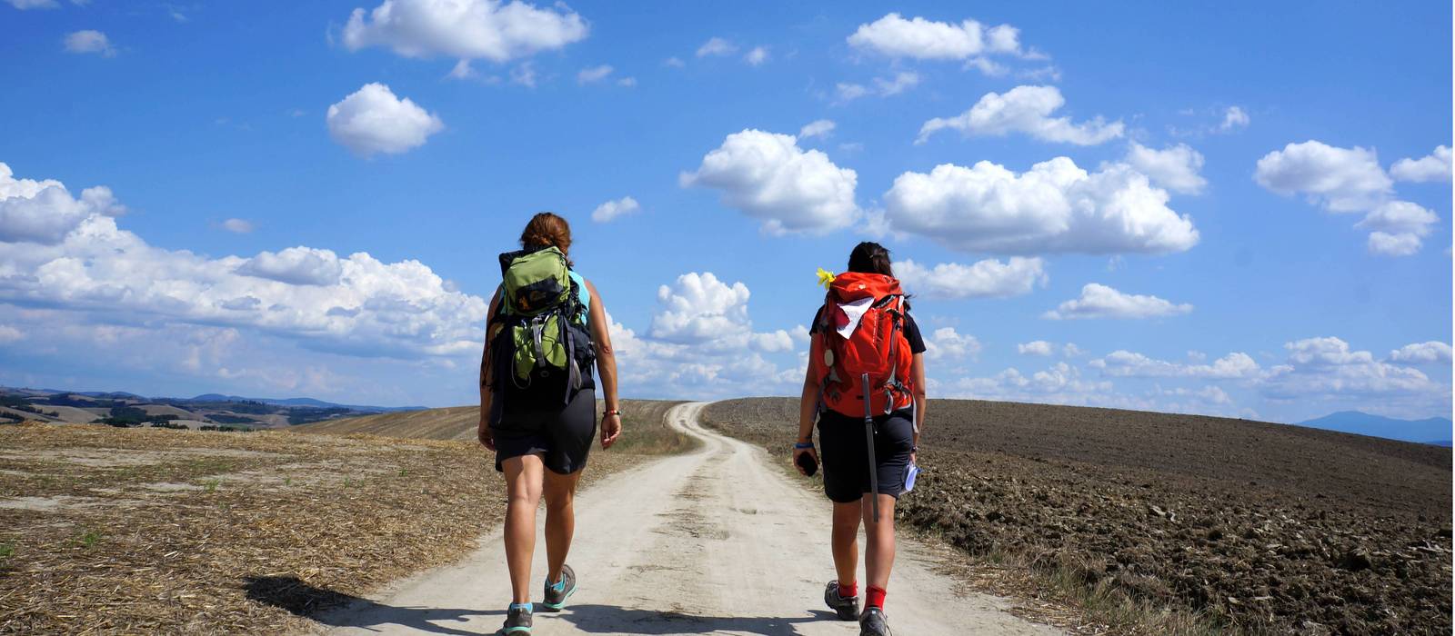 On the way to Buonconvento: "happy, fortunate place"