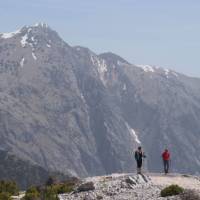 Walking the high trails in Llogara National Park
