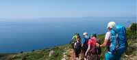 Coastal hike in Albania with sweeping Mediterranean views