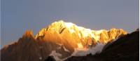 Early morning sun shines onto Mont Blanc |  <i>Anthony Wong</i>