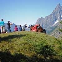 Taking a break to enjoy the views of the Val Ferret | Ryan Graham