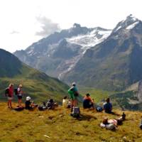 Enjoying the views of the Mont Blanc Massif and the Miage Glacier | Ryan Graham