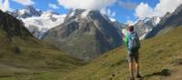 Views of Freney Pillar on the Tour du Mont Blanc | Sarah Hunt