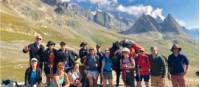 Group posing at the Italian-French border in the Alps |  <i>Ryan Graham</i>