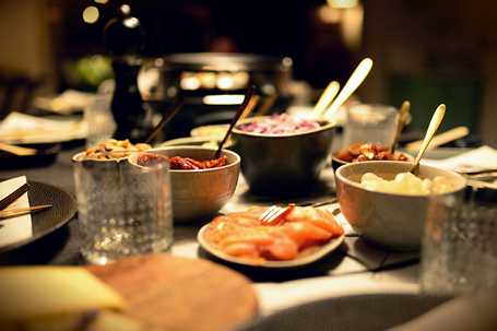 A spread of Raclette