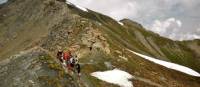 Trekkers on the Sorrebois pass, Switzerland | Sue Badyari