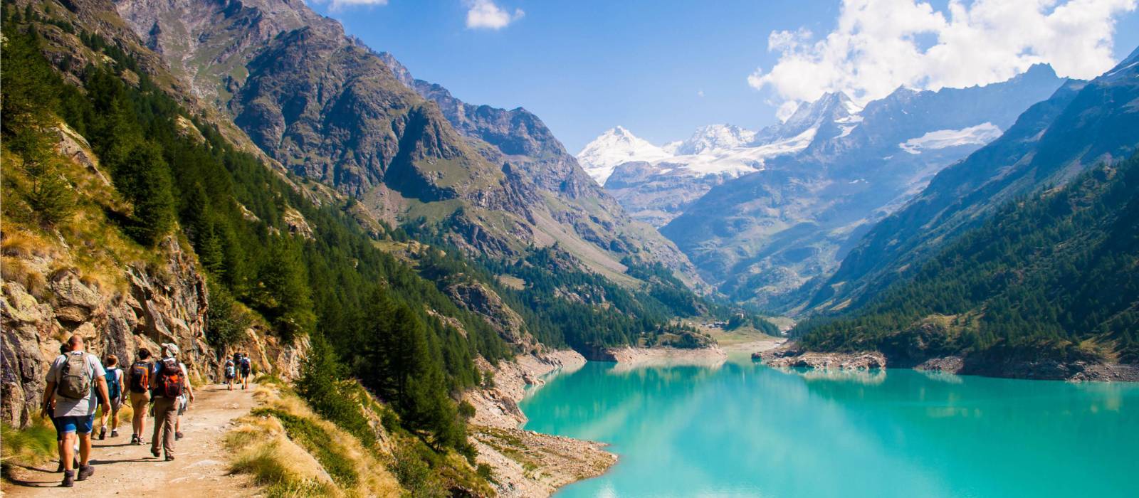 Exploring Moulin Lake on the Aosta Alta Via 1 Guided Walk

