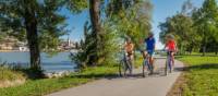 Bike riding by the Danube river in the Wachau Valley, Austria | Martin Steinthaler