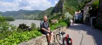 Cycling through Durnstein village along the Danube in the Wachau Valley | Pat Rochon