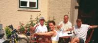 Cyclists enjoying wine tasting in the Wachau Valley, Austria | Kate Baker