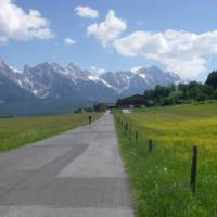 Ride with the Austrian Alps as your backdrop