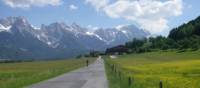 Ride with the Austrian Alps as your backdrop