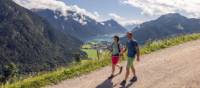 Hiking through a nature park in Austria