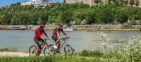 Cycling in beautiful Bratislava