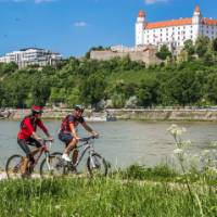 Cycling in beautiful Bratislava