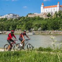 Cycling in beautiful Bratislava
