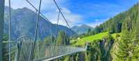 Crossing one of Europe's longest and spectacular suspension bridges
