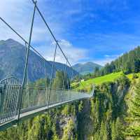 Crossing one of Europe's longest and spectacular suspension bridges