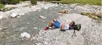 River relaxation in the Austrian Alps