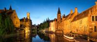 Beautiful Bruges at sunset