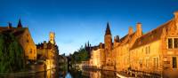 Beautiful Bruges at sunset