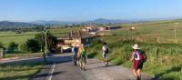 Hikers on the Camino del Norte walking into Comillas | Lachlan Baker