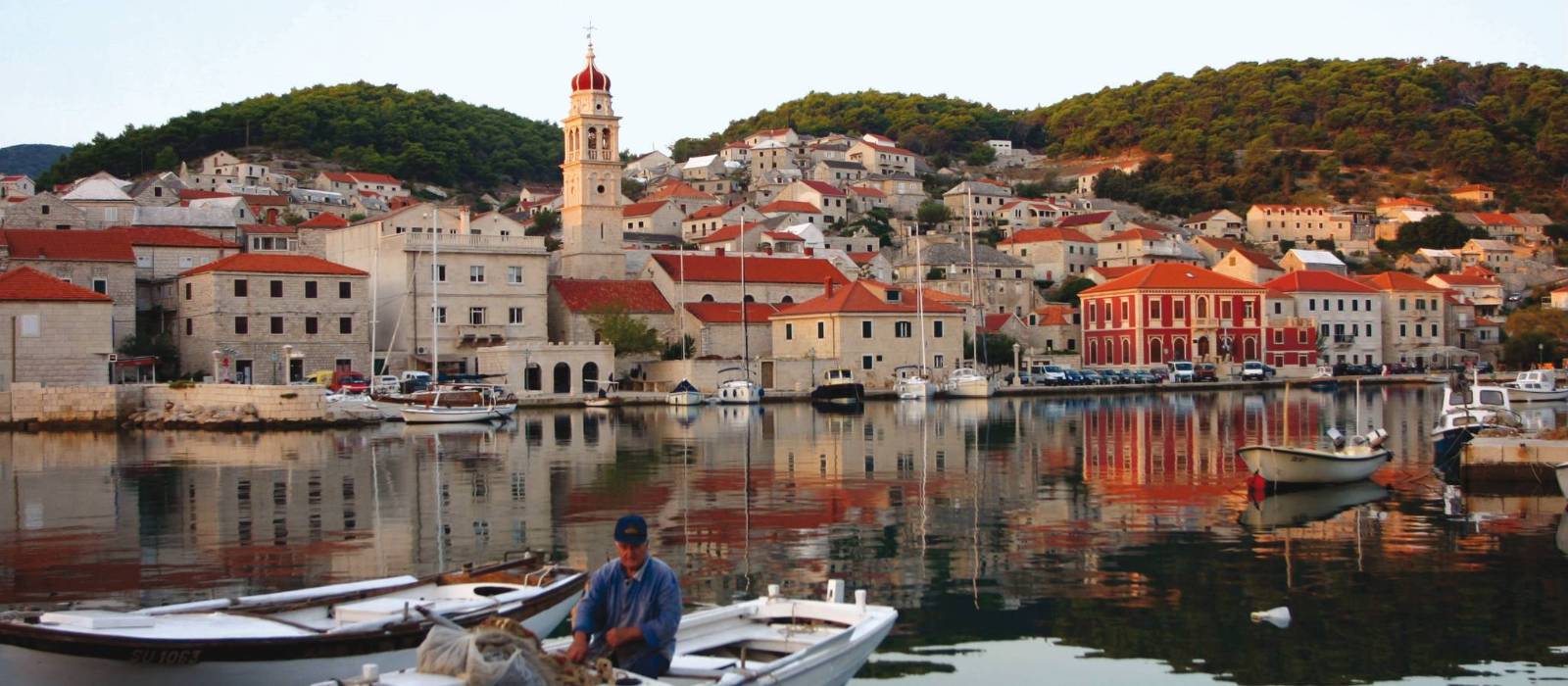 One of the charming port towns we visit on Brac Island, on our Croatian boat based trips