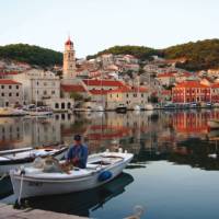 One of the charming port towns we visit on Brac Island, on our Croatian boat based trips