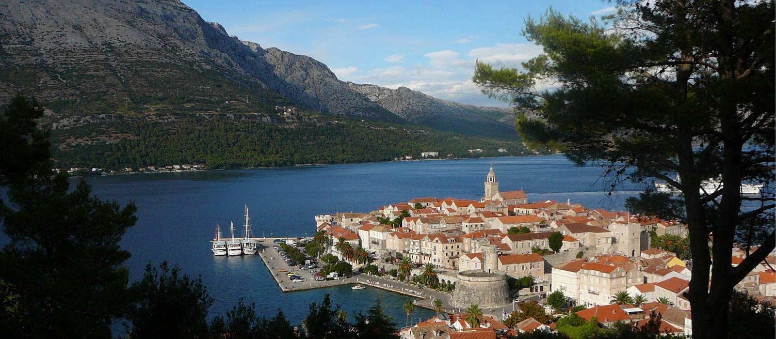 The beautiful old town of Korcula in the Dalmatian Islands
