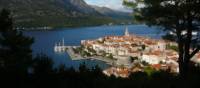 The beautiful old town of Korcula in the Dalmatian Islands