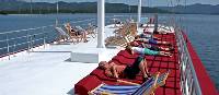 Sun Deck on deluxe boat Harmonia