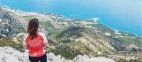 Cycle up to a viewpoint in Brac