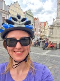 A happy cyclist in beautiful Czech Republic |  <i>Els van Veelen</i>