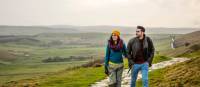 A happy couple following the Pennine Way trail in Derbyshire. | Andrew Pickett