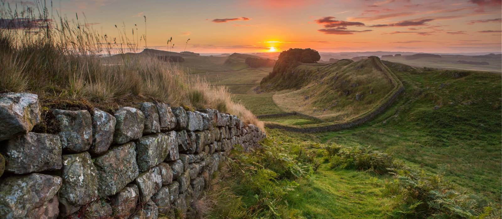 A beautiful sunset along Hadrian's Wall. | Thomas Heaton