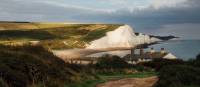 The magnificent Seven Sisters chalk cliffs in East Sussex.