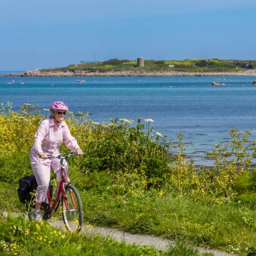 Cycling on Guernsey's west coast