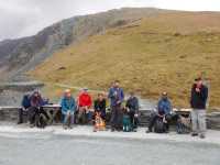 The group resting at a slate mine in the Cumbrian Mountains, Lake District National Park |  Peter Wells