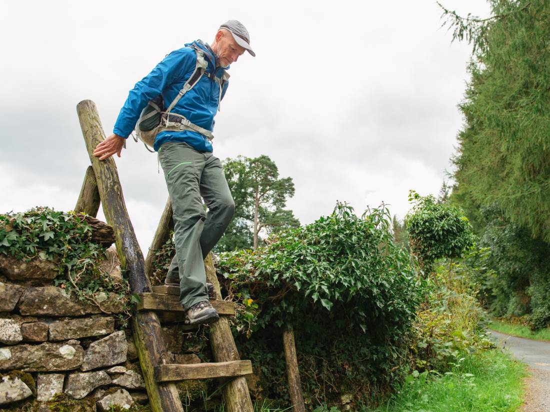 Walking over a stile in England |  <i>Dan Briston</i>