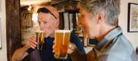 Well-earned beer in England | Dan Briston