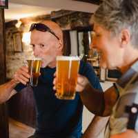 Well-earned beer in England | Dan Briston