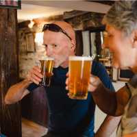 Well-earned beer in England | Dan Briston